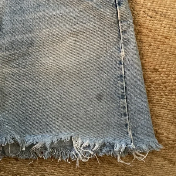 Levi’s Distressed Denim Cutoff Skirt - Picture 3 of 4
